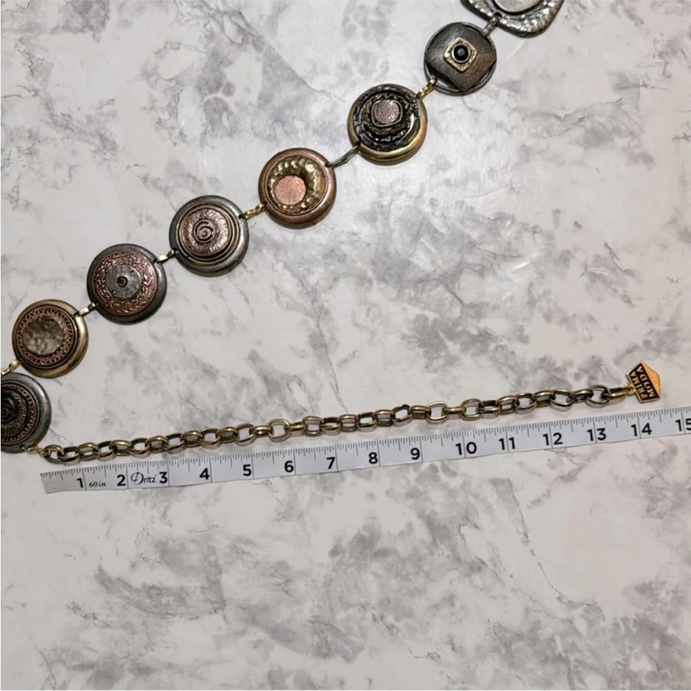 Mixed Metal Belt made in Italy! - Picture 6 of 8
